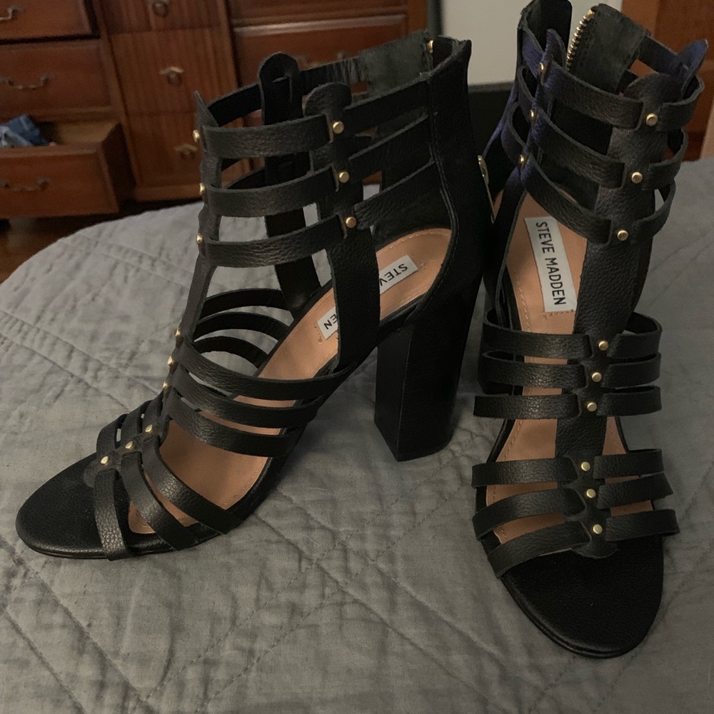 Steve Madden Leather Gladiator Heels